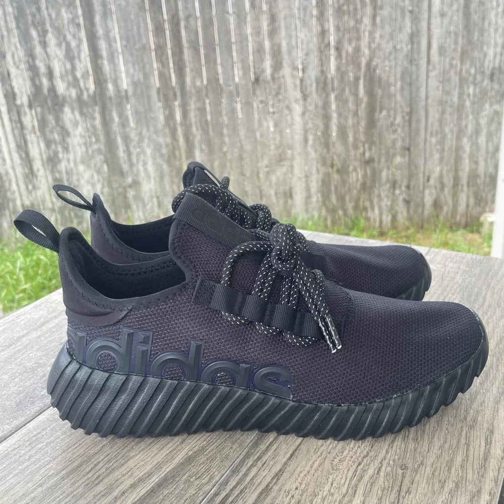 Adidas Kaptir 3.0 Running Shoes Mens 10.5 Black IF7316 Sneakers Trainers GYM NEW
